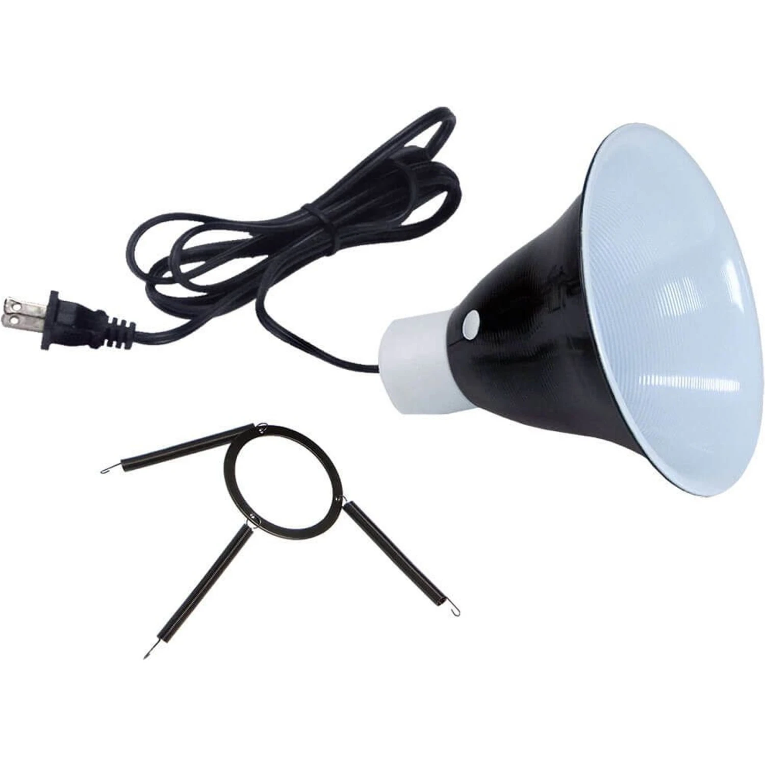 Zilla Premium Reflector Light & Heat Black Ceramic Dome Lighting Fixture - Image 2