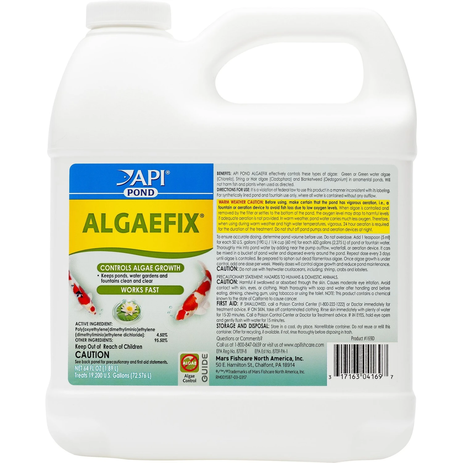 API Pond Algaefix Algae Control Solution