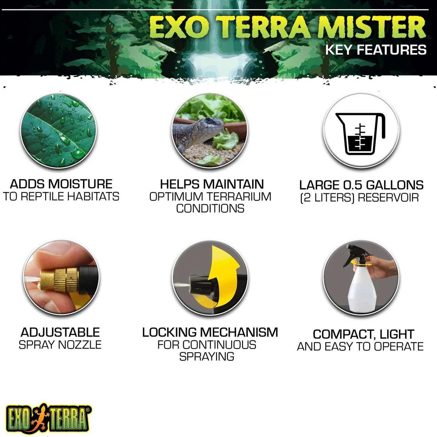 Exo Terra Mister Portable Pressure Sprayer - Image 2