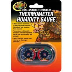 Zoo Med Dual Analog Thermometer & Humidity Gauge