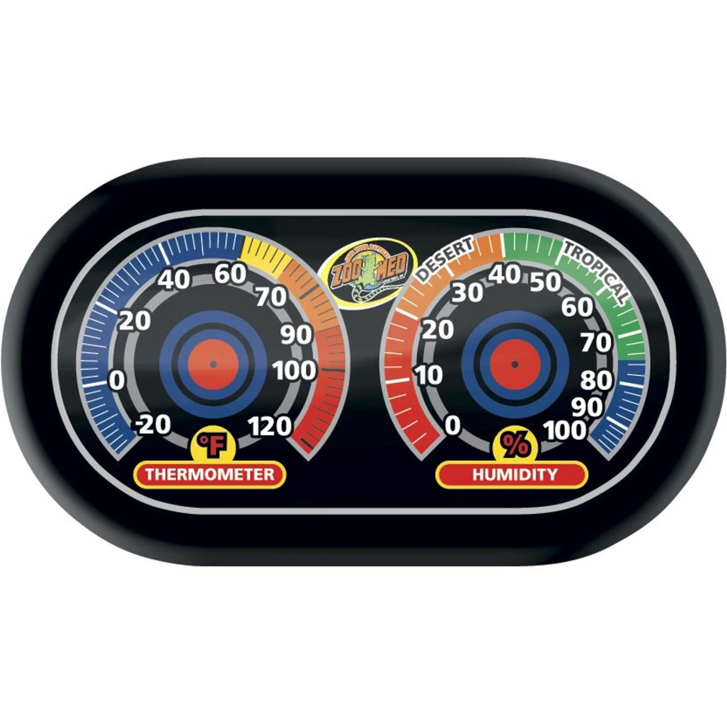 Zoo Med Dual Analog Thermometer & Humidity Gauge - Image 2