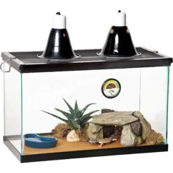 Zilla Desert Reptile Terrarium Starter Kit With Light & Heat