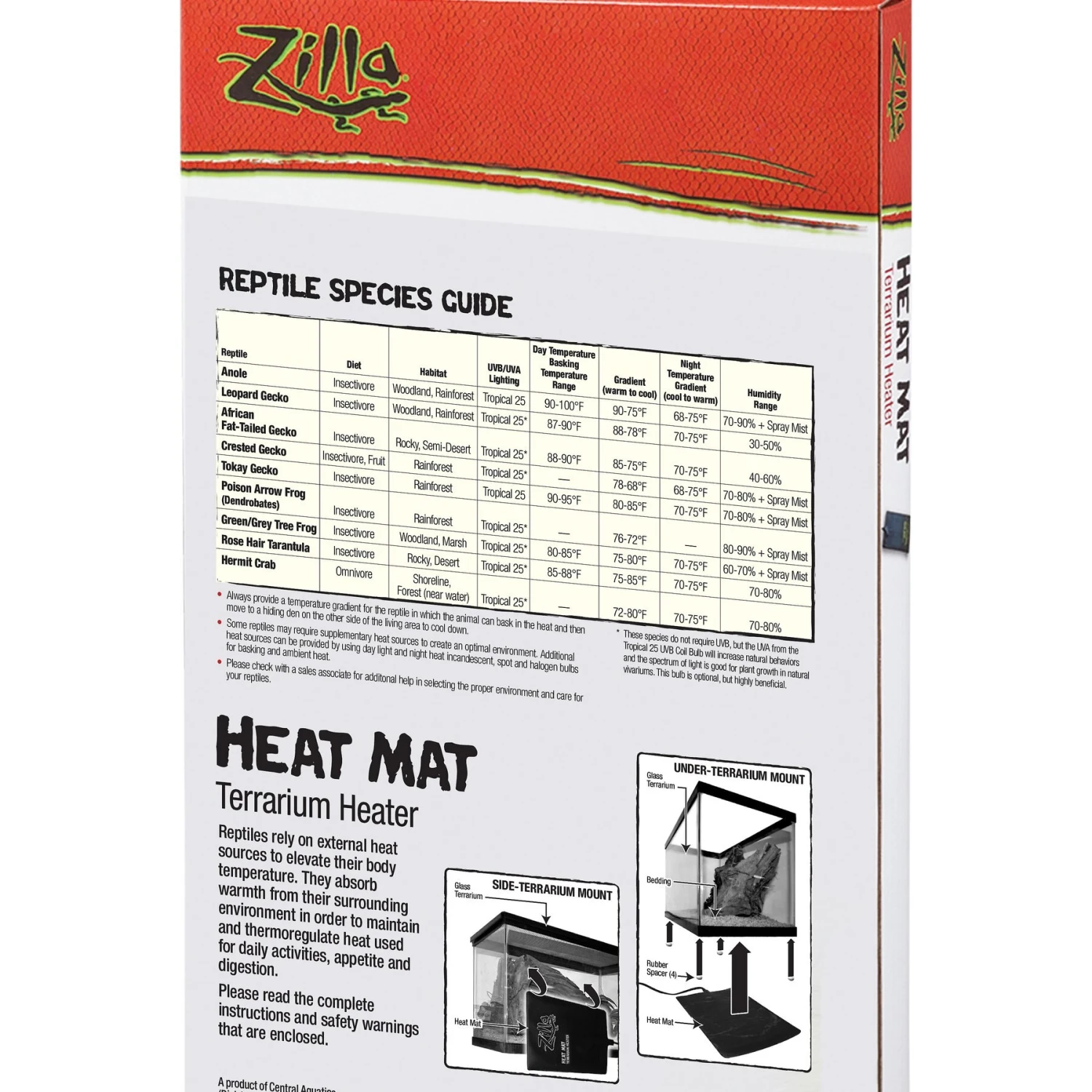 Zilla Terrarium Heat Mat Reptile Heater - Image 2