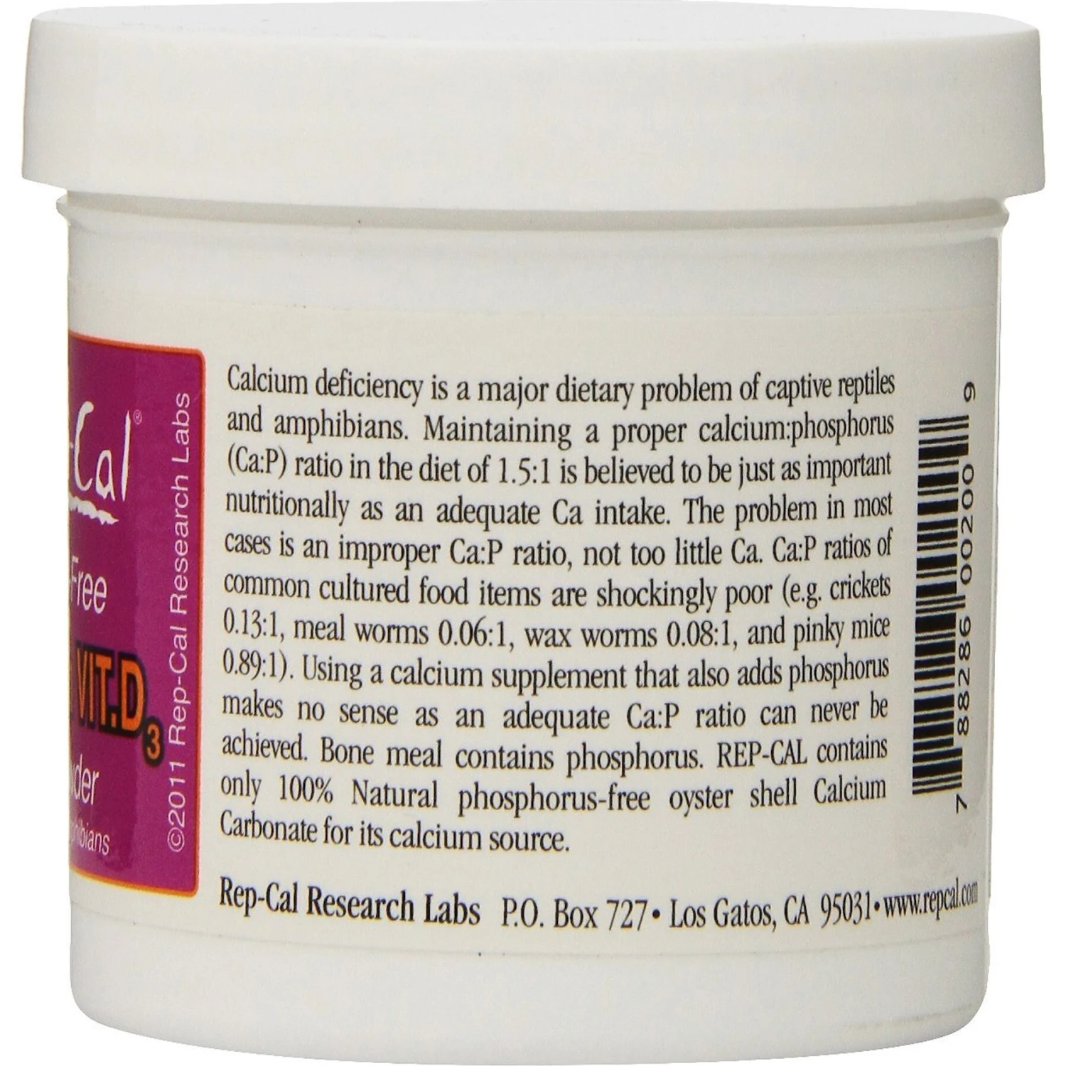 Rep-Cal Calcium With Vitamin D3 Ultrafine Powder Reptile Supplement - Image 3