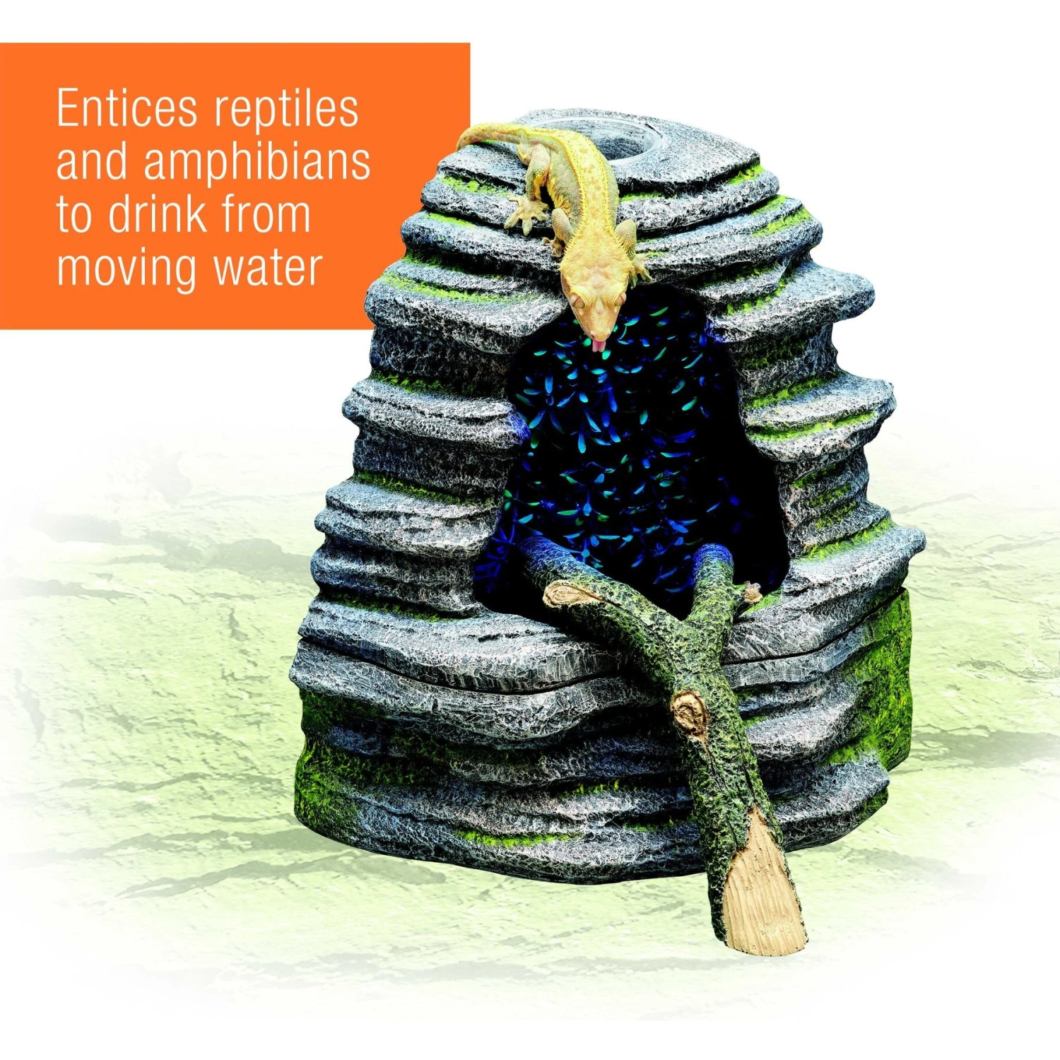 Zilla Spring Cave Decor With Blue LED Rain Chamber - Image 7