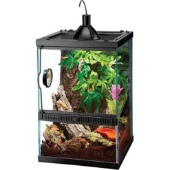 Zilla Tropical Vertical Starter Kit With Mini Halogen Lighting