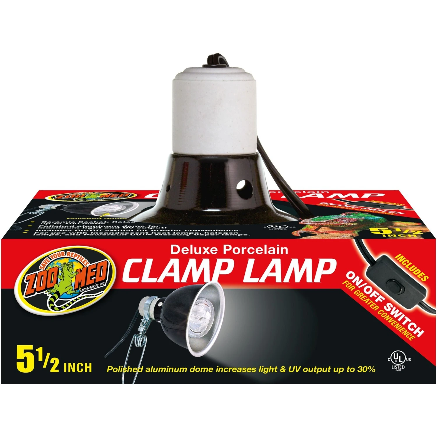Zoo Med Deluxe Porcelain Clamp Lamp - Image 2