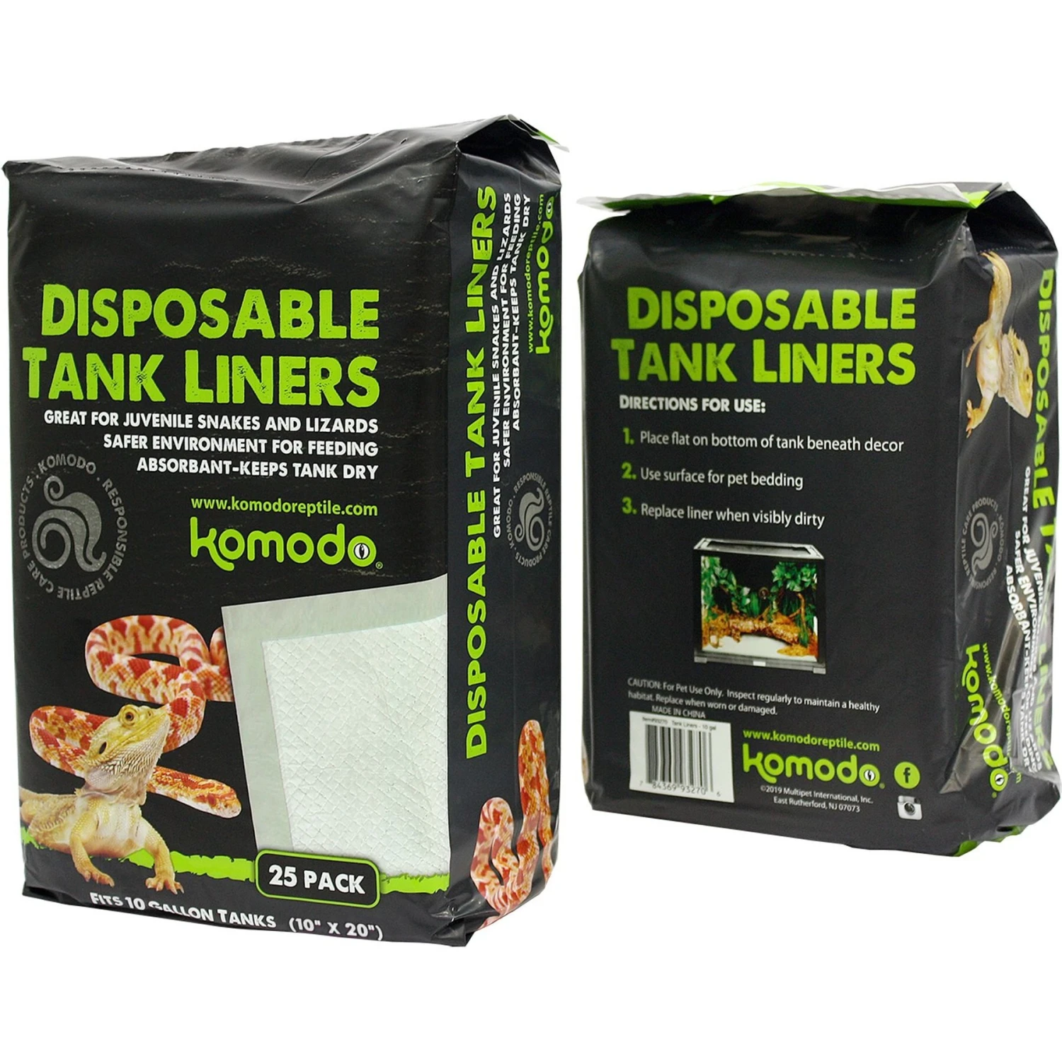 Komodo Disposable Tank Reptile Liners