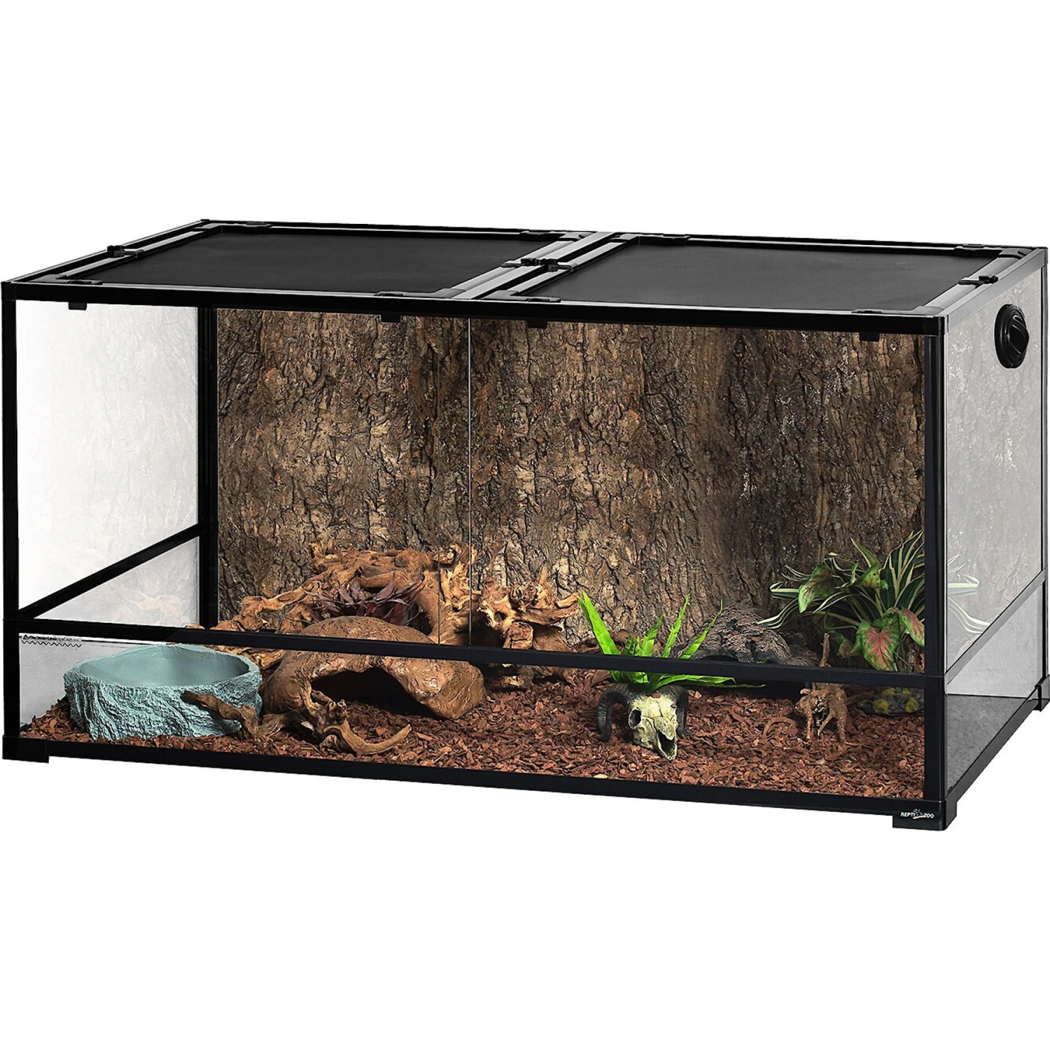 REPTI ZOO Large Glass Reptile Terrarium
