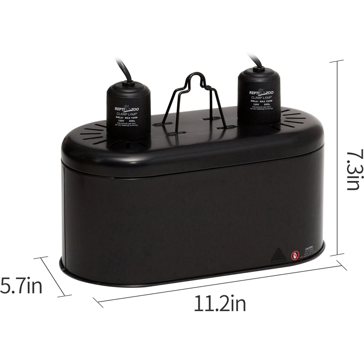 REPTI ZOO Dual Dome Reptile Heat Lighting Kit - Image 3