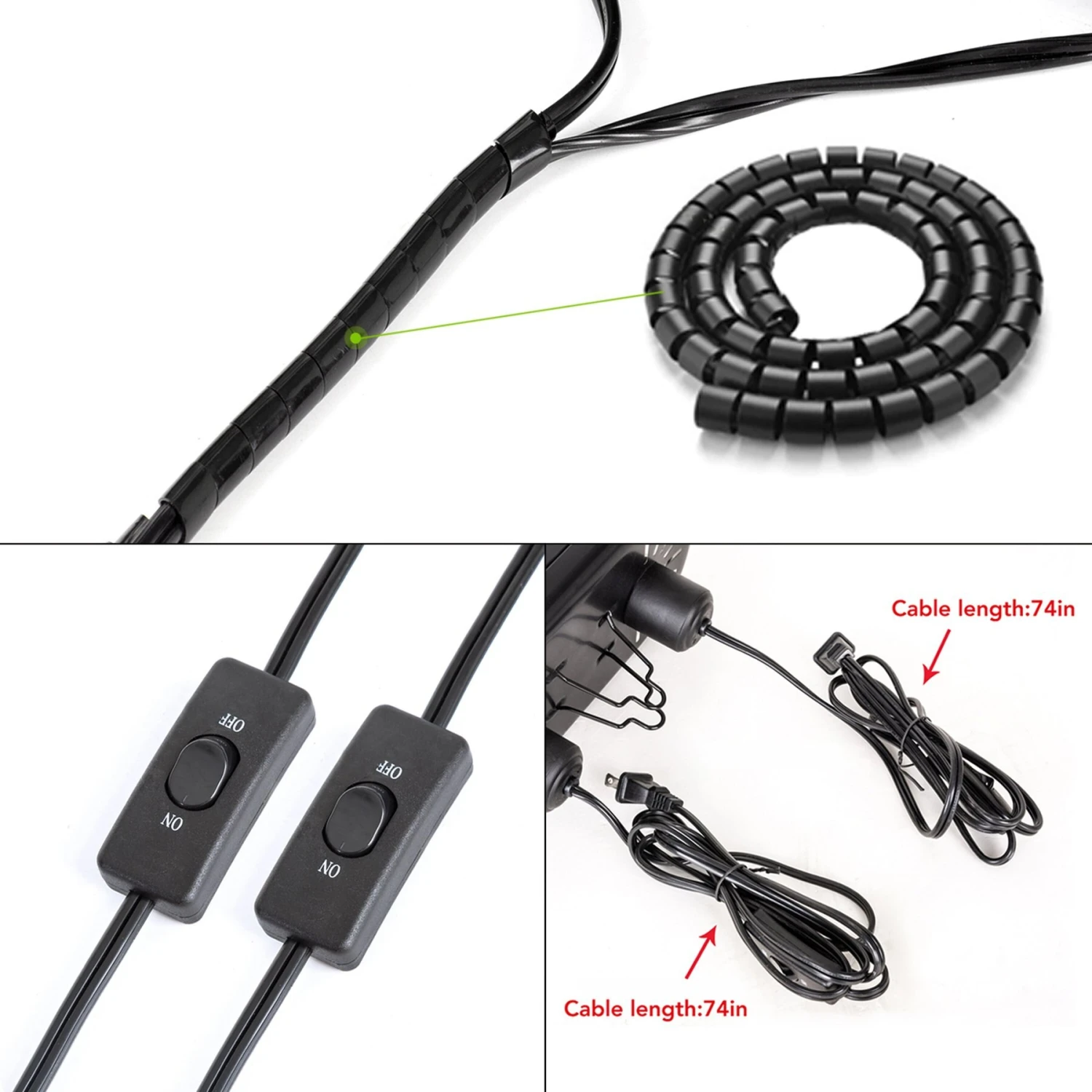 REPTI ZOO Dual Dome Reptile Heat Lighting Kit - Image 4