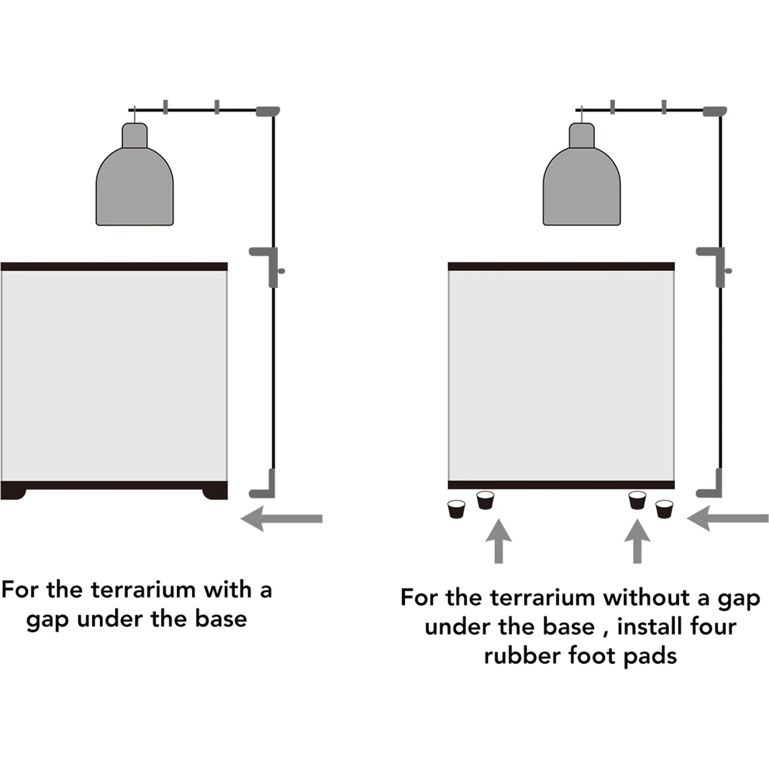 REPTI ZOO Double Hanger Reptile Terrarium Lamp Stand - Image 4