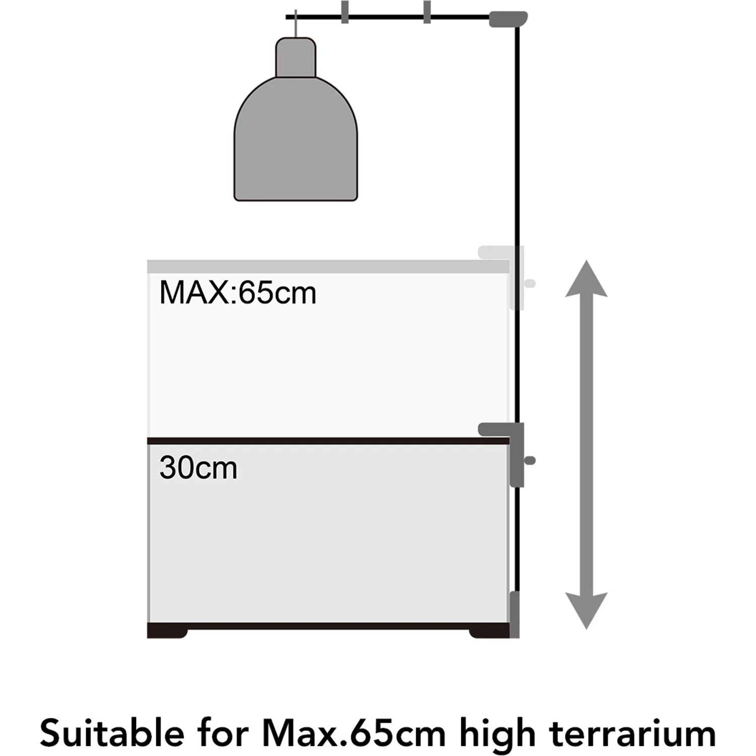 REPTI ZOO Double Hanger Reptile Terrarium Lamp Stand - Image 6