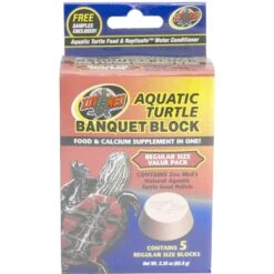 Zoo Med Aquatic Turtle Banquet Block Aquatic Turtle Food, 0.5-oz Block