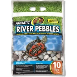 Zoo Med Aquatic River Turtle Tank Pebbles, 10-lb Bag