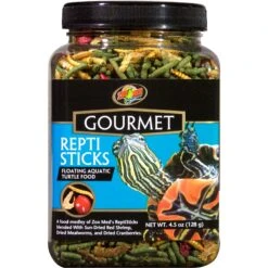 Zoo Med Gourmet Repti Sticks Floating Aquatic Turtle Food, 4.5-oz Jar