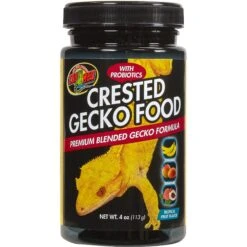Zoo Med Premium Blended Gecko Formula Crested Gecko Food, 4-oz Jar