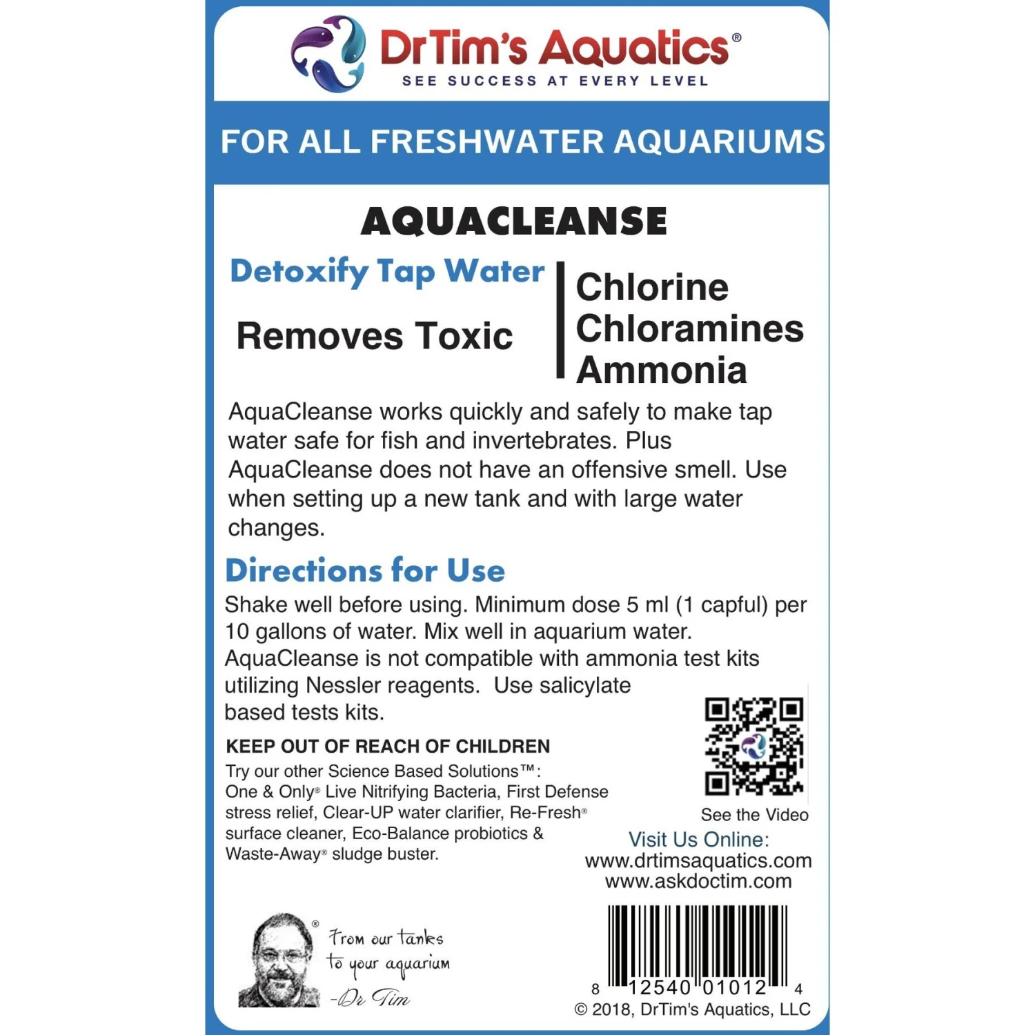 Dr. Tim's Aquatics AquaCleanse Freshwater Aquarium Cleaner - Image 3