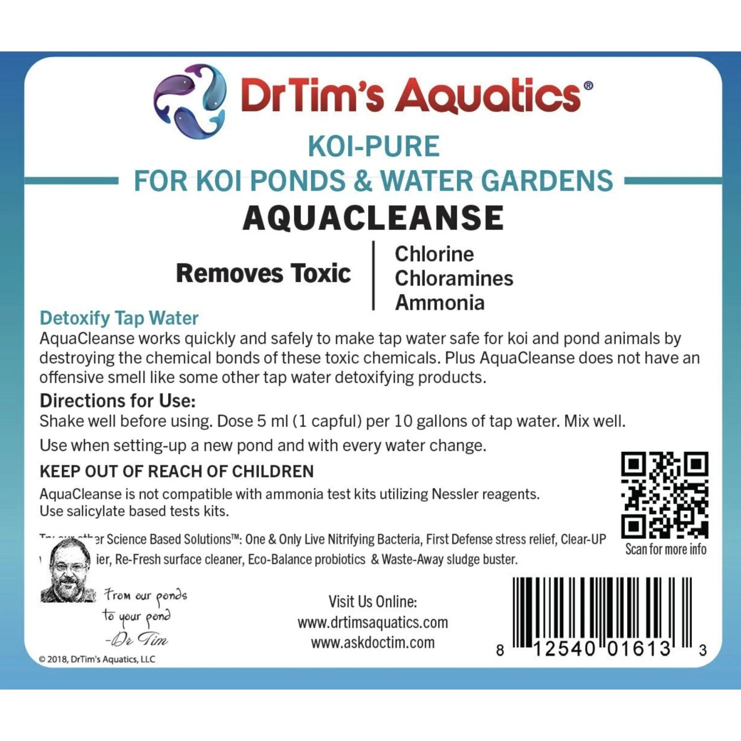 Dr. Tim's Aquatics AquaCleanse Koi Ponds & Water Gardens Cleaner - Image 4