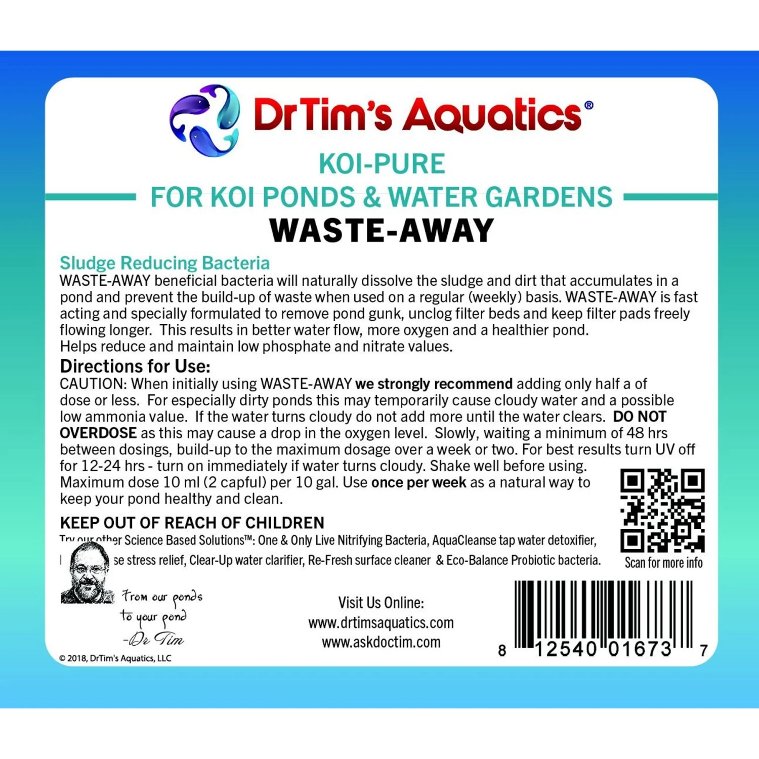 Dr. Tim's Aquatics Waste-Away Koi Ponds & Water Gardens Cleaner - Image 4