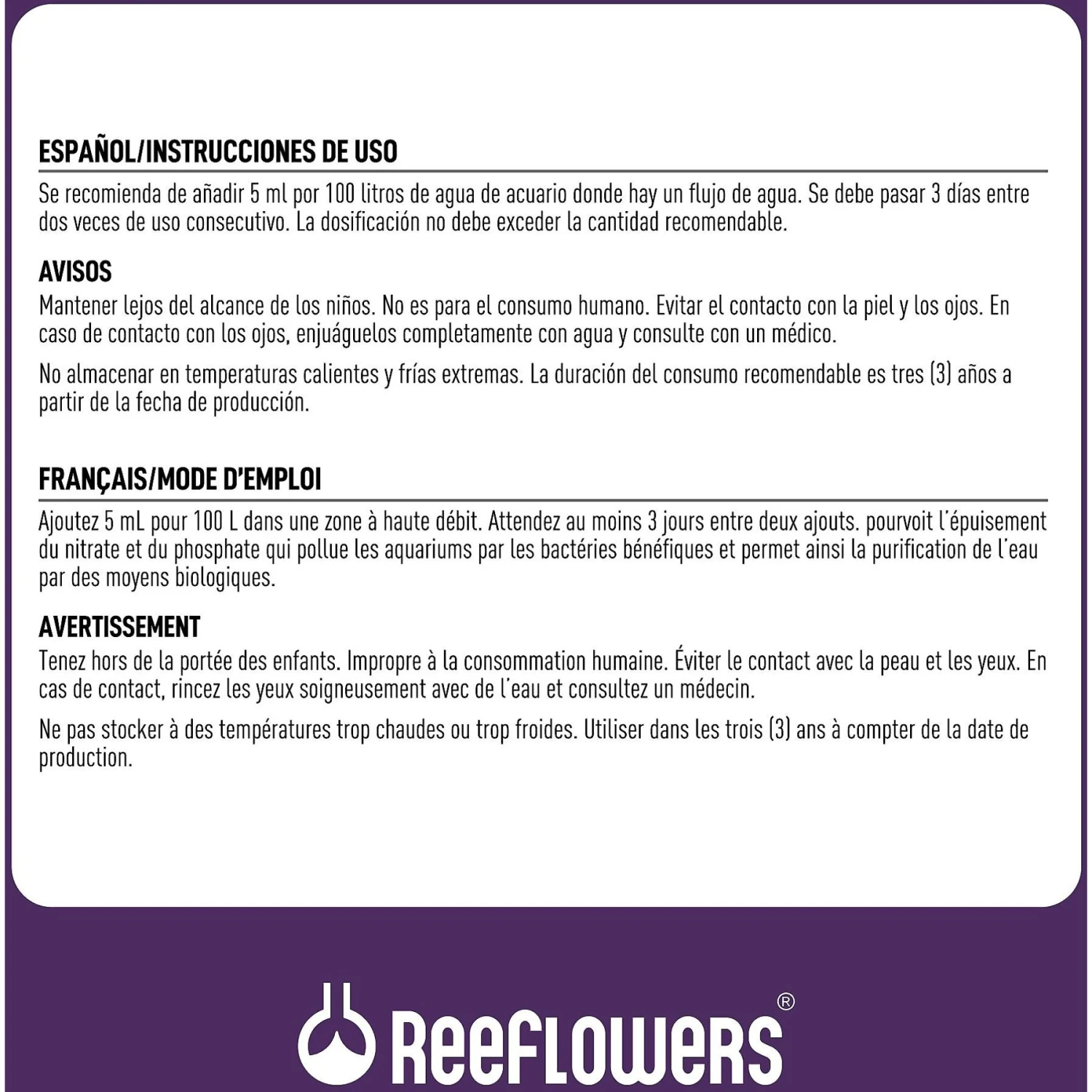 Reeflowers Aqua Clarify Aquarium Water Clarifier & Purifier - Image 4