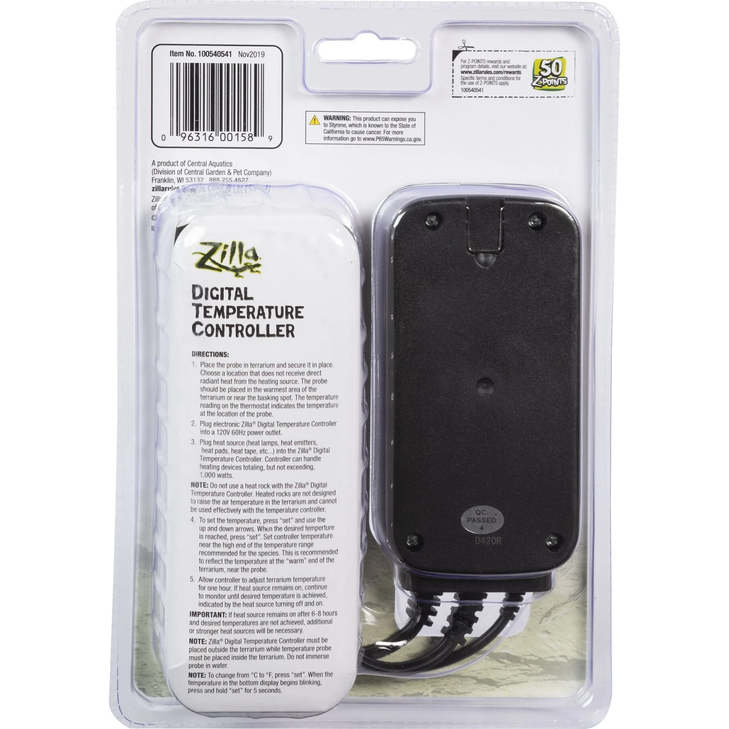 Zilla Digital Terrarium Temperature Controller - Image 2