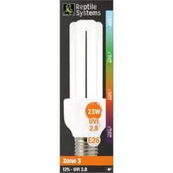 Reptile Systems Compact UVB Pro Desert Reptile Basking Lamp, 23-watt