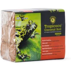 Galapagos Tropicoco Coconut Soil Tropical Reptile & Amphibian Bedding, 8-qt Brick
