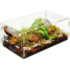 Zilla Micro Habitat Terrariums With Locking Latch Terrestrial