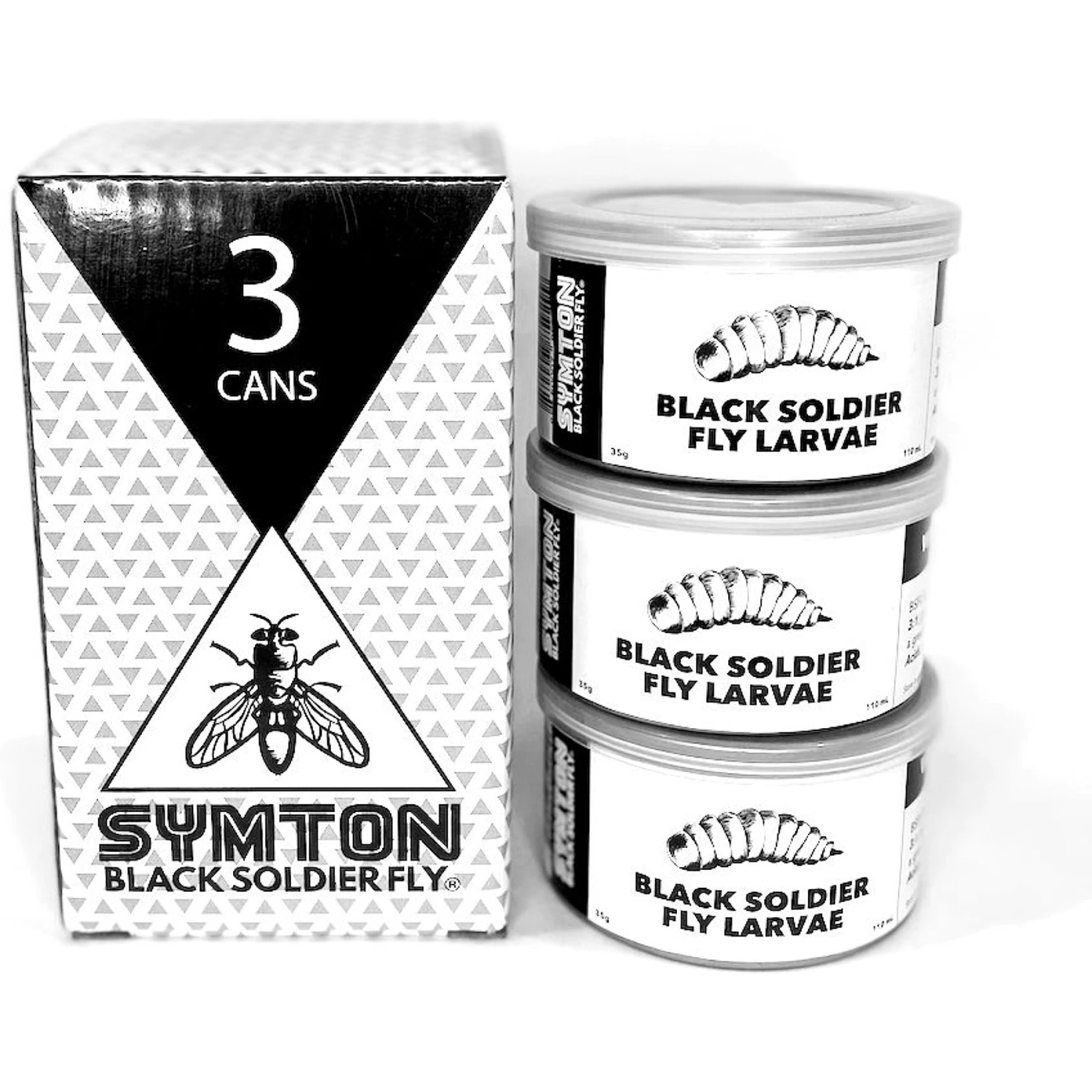 Symton Black Soldier Fly Larvae Canned Reptile Food
