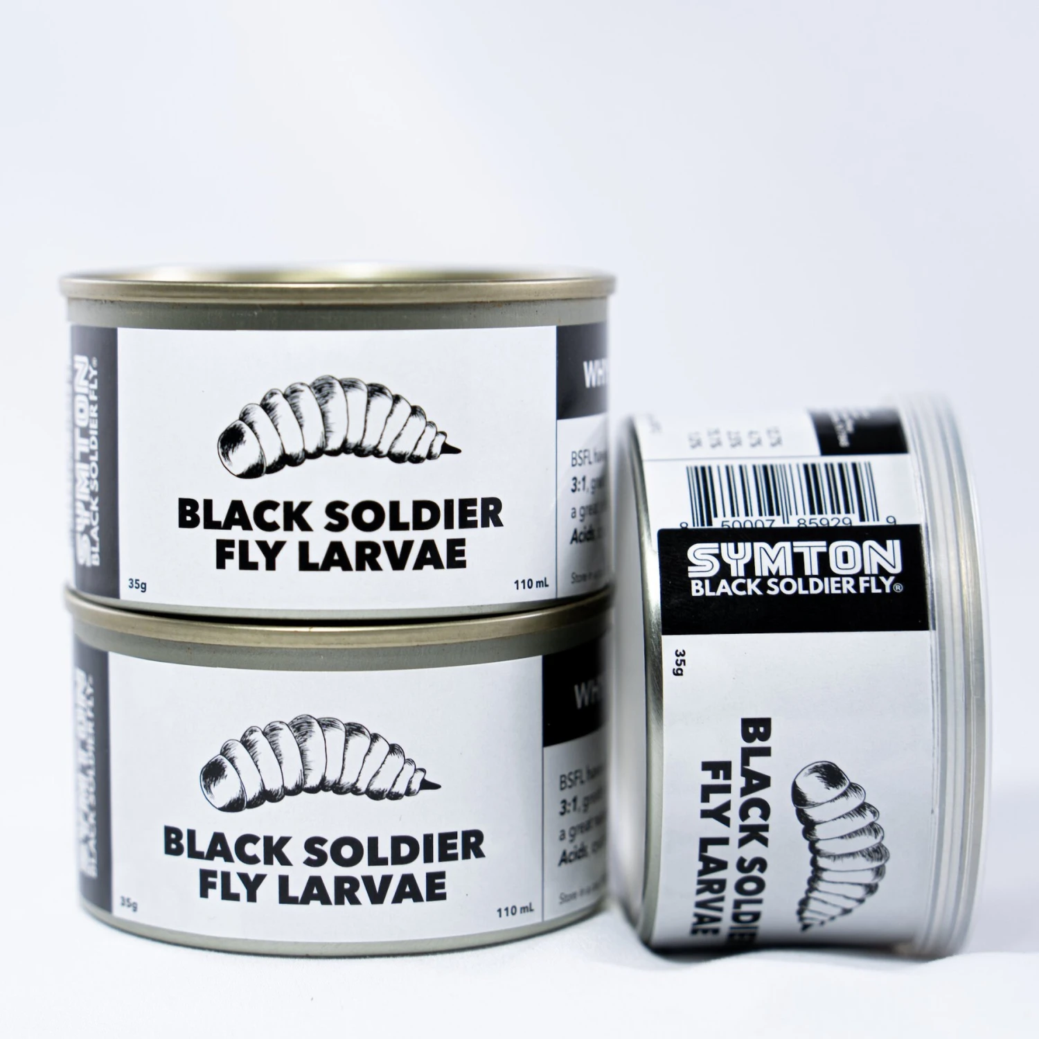 Symton Black Soldier Fly Larvae Canned Reptile Food - Image 2