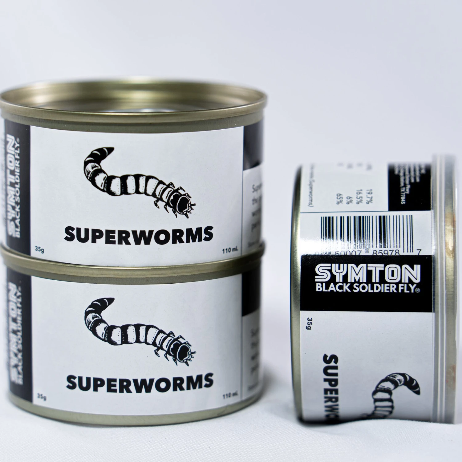 Symton Superworms Canned Reptile Treats, 35-g, Count Of 3 - Image 2