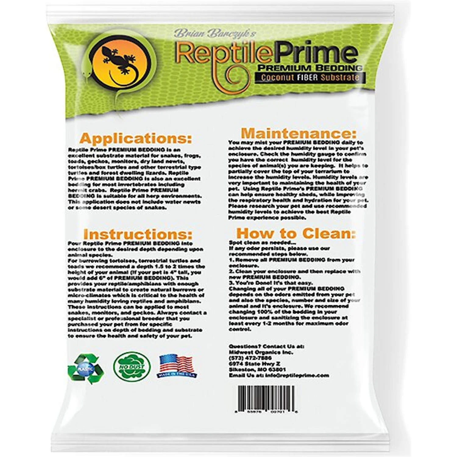 Reptile Prime Coconut Fiber Reptile Substrate, 24-qt Bag - Image 2
