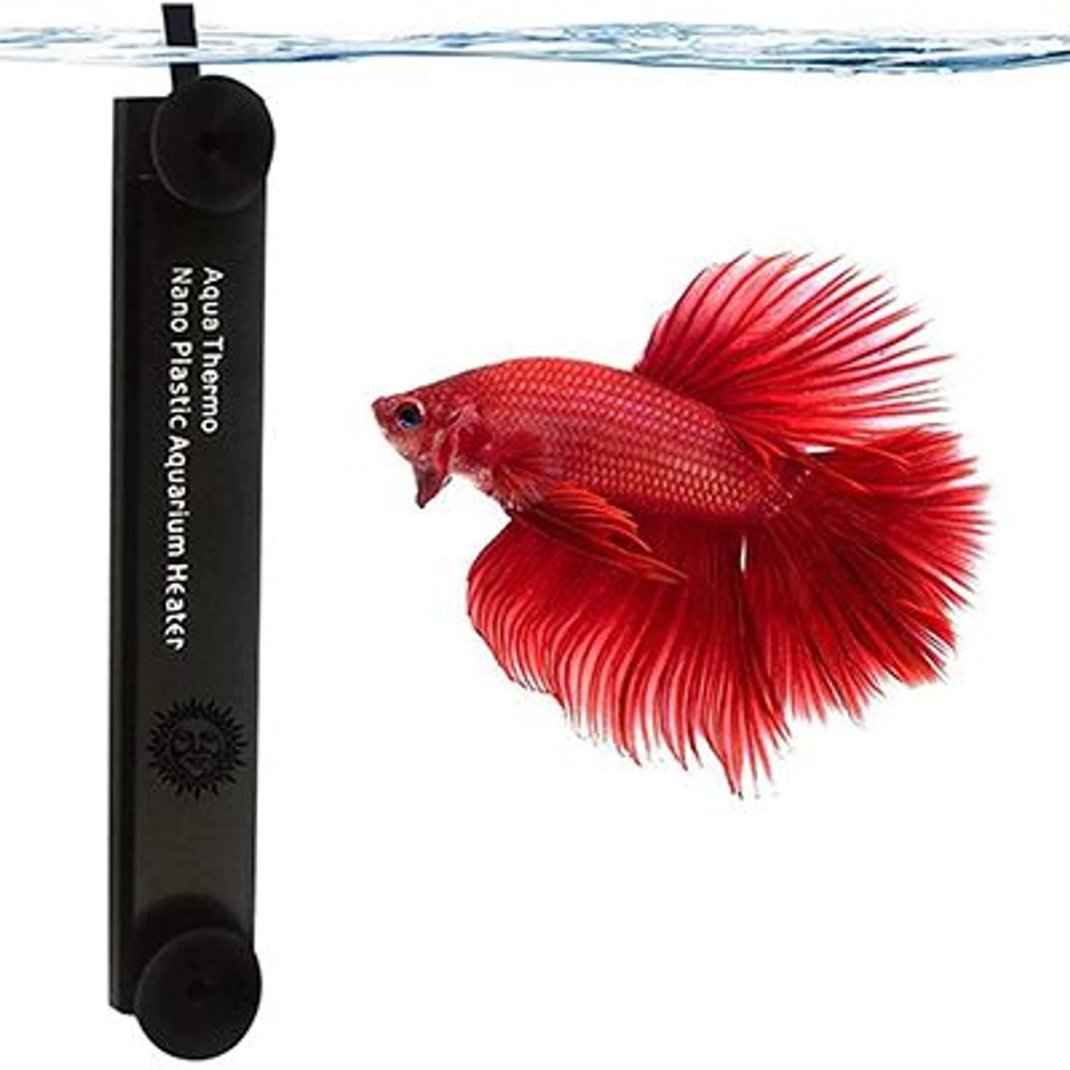 SunGrow Betta & Turtle Submersible Aquarium Tank Water Heater With Thermostat, 10-watt, Up To 5-gal