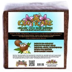 Exoticare Coco Husk Coir Reptile Bedding, 11-lb Bag