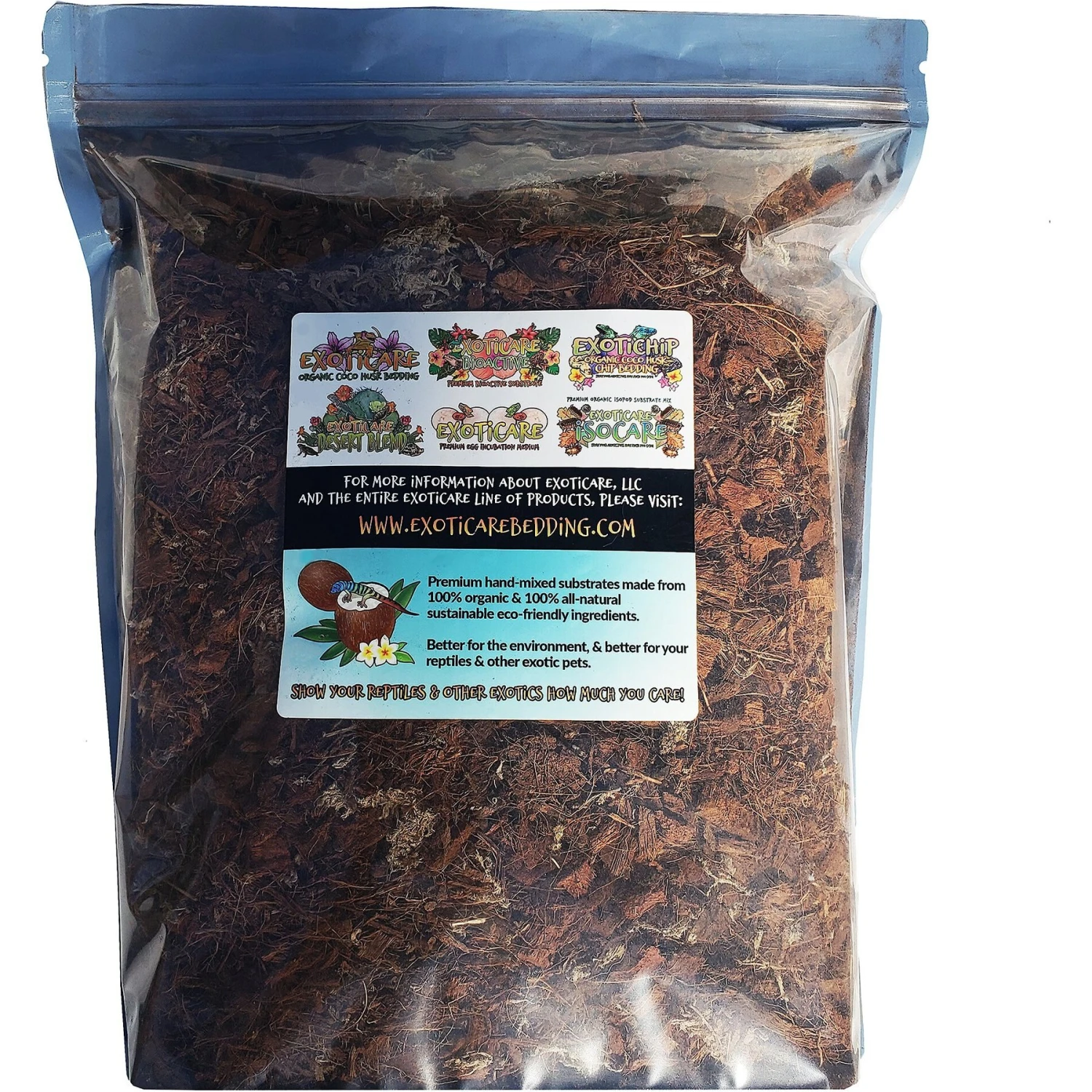 Exoticare Premium Bioactive Reptile Substrate, 2-lb Bag - Image 2