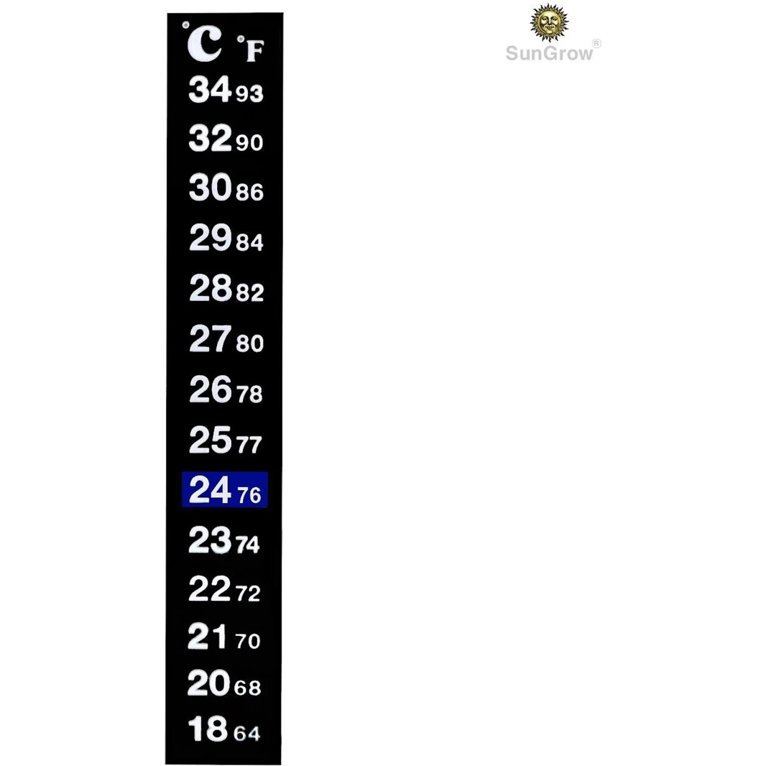 SunGrow Betta Fish Thermometer Sticker, Temperature Strip For Small Aquarium & Reptiles Tank - Image 2
