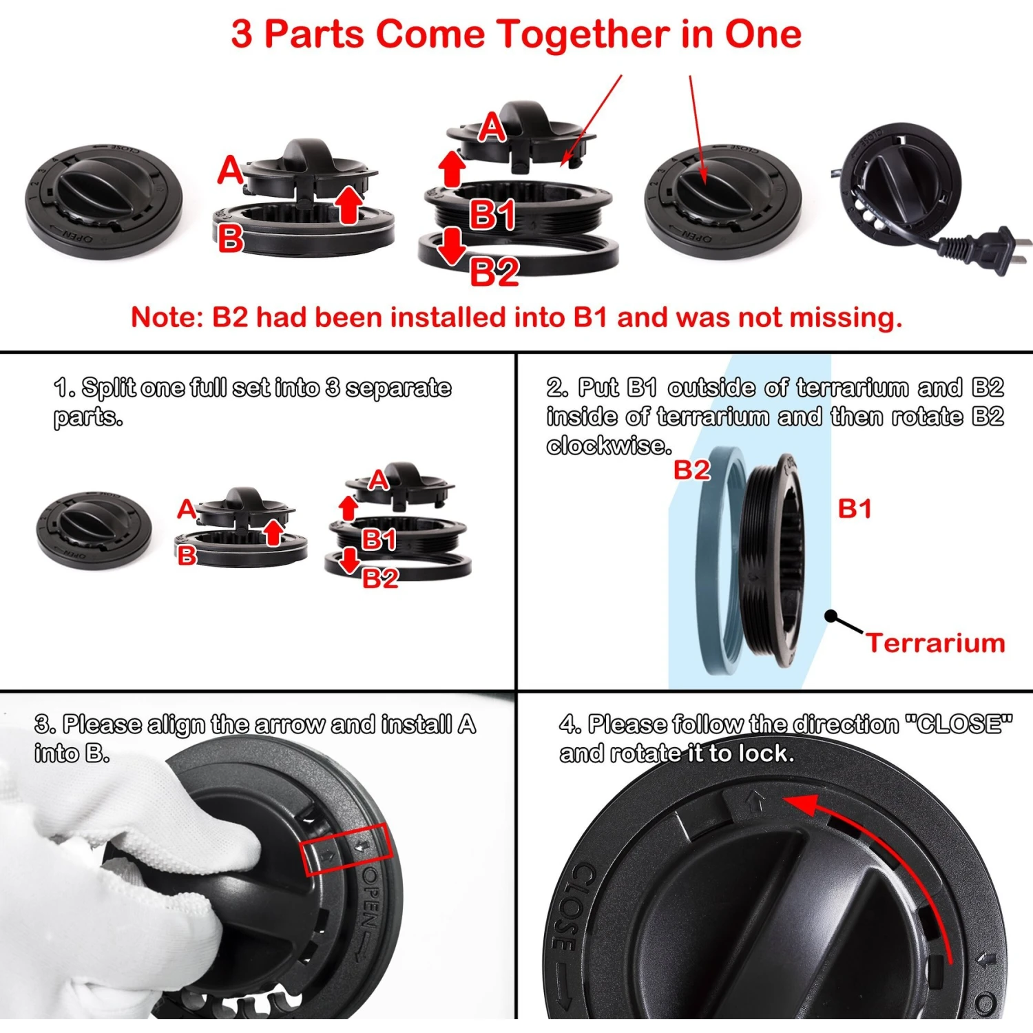 OiiBO Glass Screen Ventilation Reptile Terrarium - Image 6