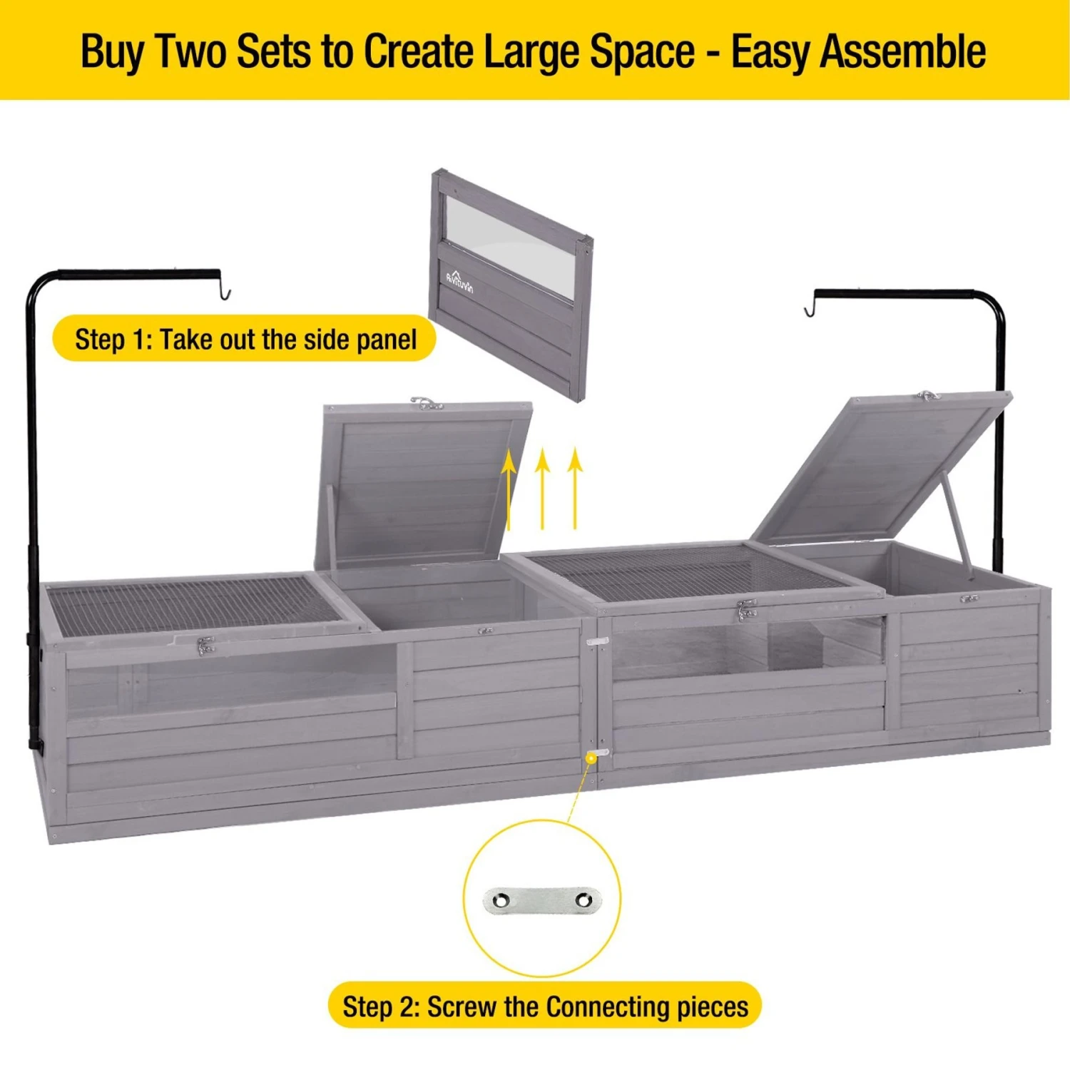 Aivituvin 12.4-in Indoor & Outdoor Wood Tortoise House - Image 8