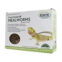 Exotic Nutrition Fresh Feeders Mealworms Reptile Food, 5-oz Box