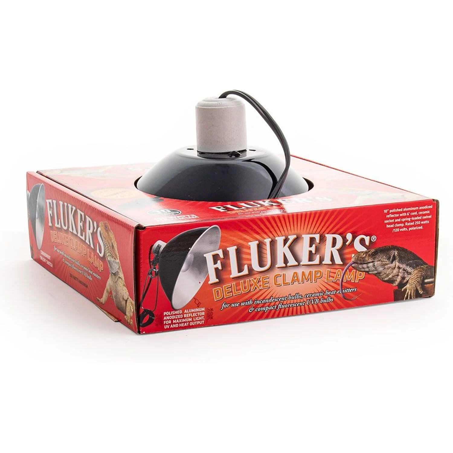 Fluker's 10-in Reptile Clamp Lamp & Switch - Image 2