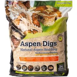 Galapagos Aspen Digs Natural Aspen Reptile Bedding, 24-qt Bag