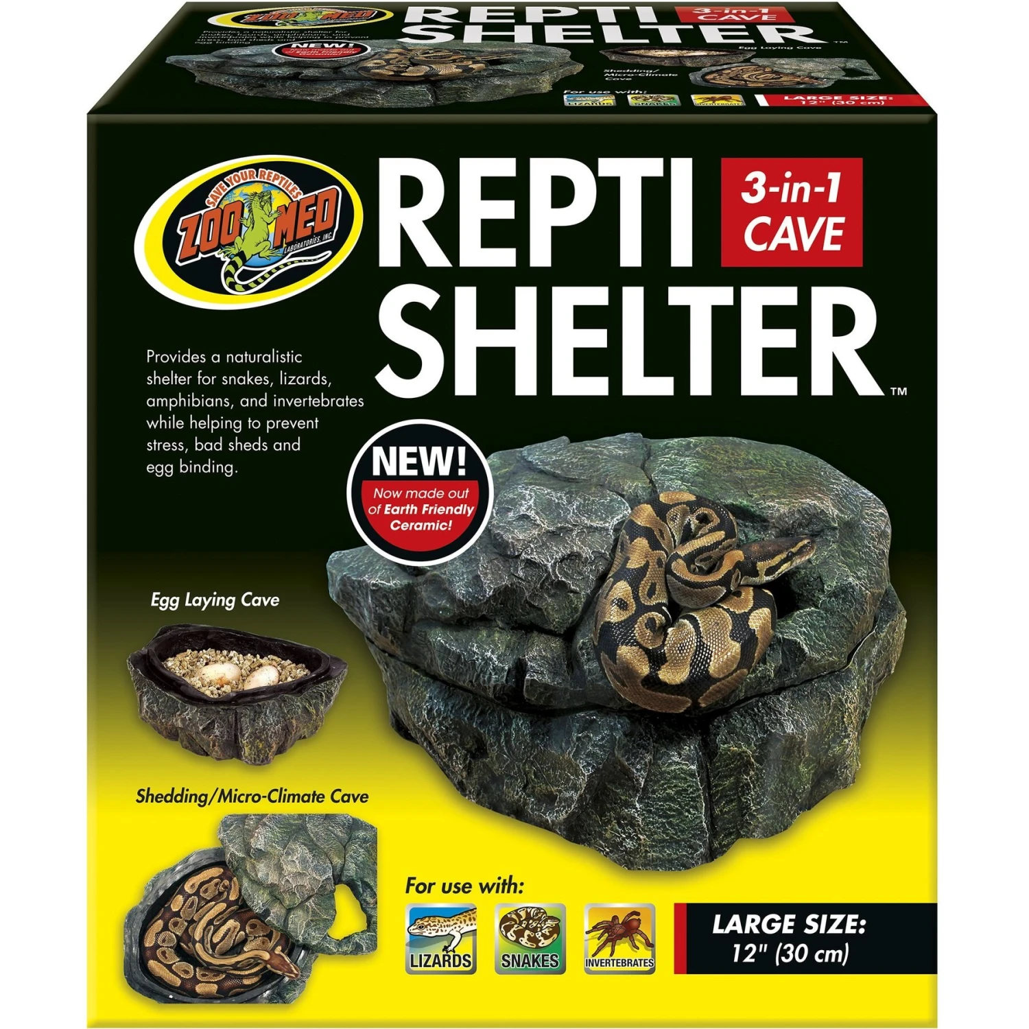 Zoo Med Repti Shelter 3-in-1 Cave Reptile Hideout