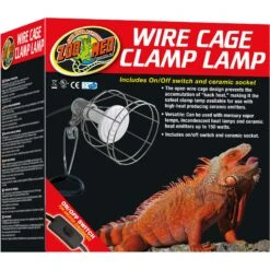 Zoo Med Wire Cage Clamp Reptile Lamp
