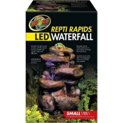 Zoo Med Repti Rapids LED Waterfall Rock Style Reptile Ornament