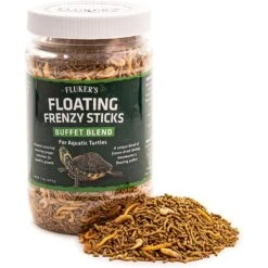 Fluker's Floating Frenzy Sticks Buffet Blend Aquatic Turtle Food, 11.5-oz