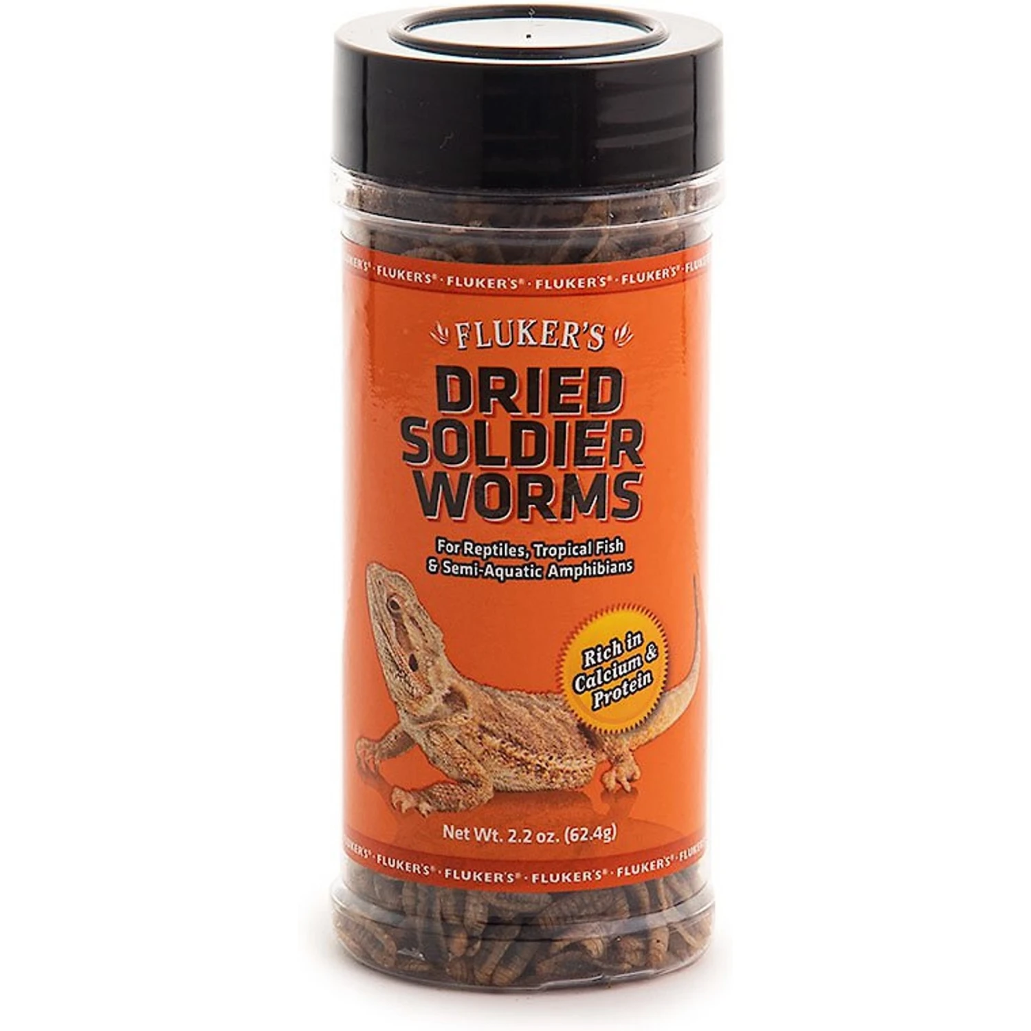 Fluker's Dried Soldierworms Reptile Food, 2.2-oz Bag - Image 2