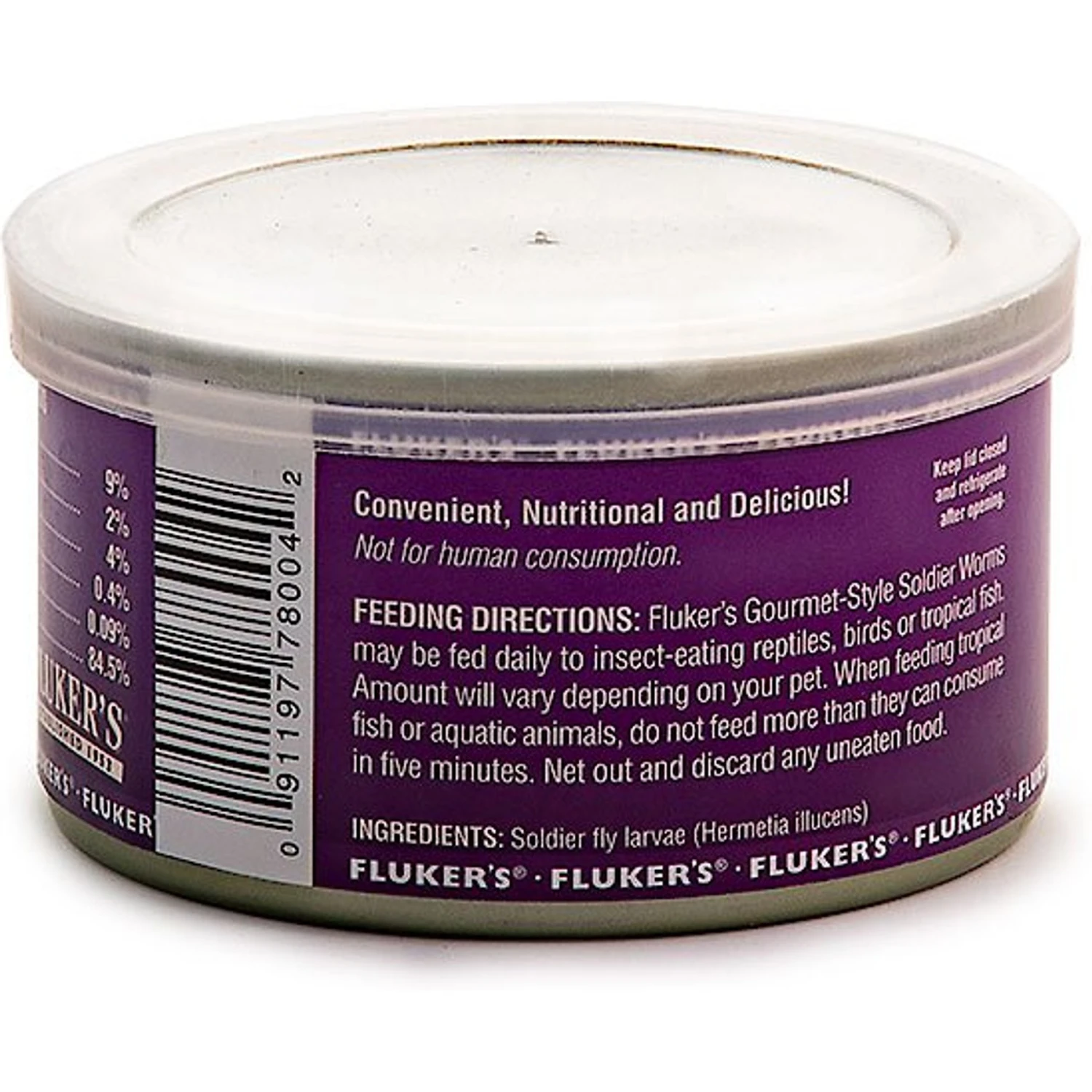 Fluker's Gourmet Canned Soldierworms Reptile Food, 1.2-oz Bag - Image 4