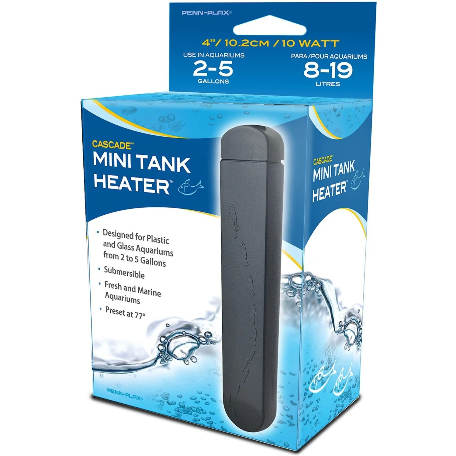 Penn-Plax 10W Plastic Safe Aqiuarium Heater, 4-in - Image 2