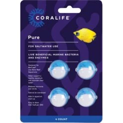 Coralife Marine PURE Water Care Bacteria Supplement, 4 Pack